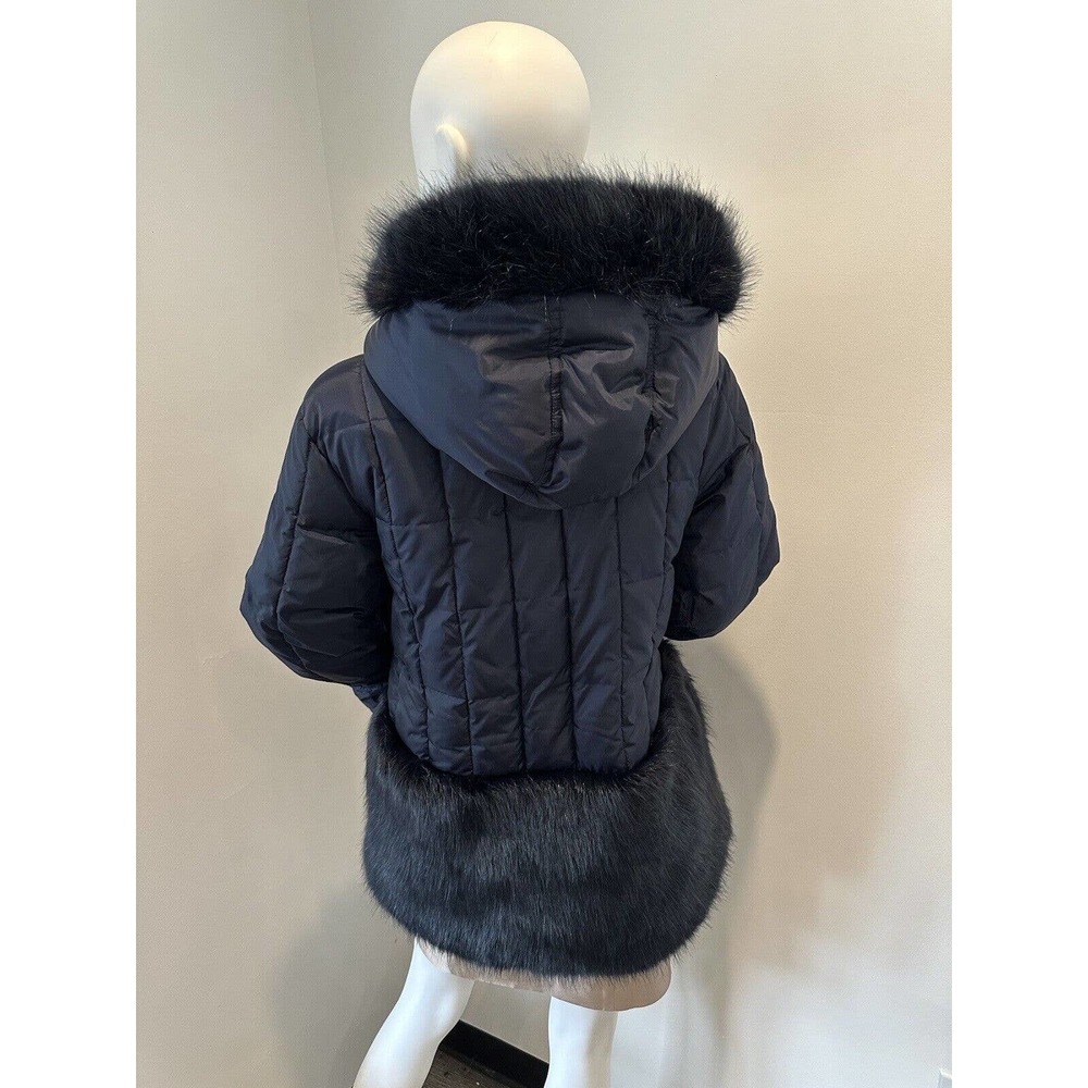Crewcuts Girls Coat Blue Primaloft Puffer Faux Fur Jacket - Size 16 Orig.$239 - Picture 8 of 13
